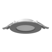 Varton Светодиодный светильник DL-01 Slim 100 мм 10 Вт 4000 К круглый встраиваемый 120x37 мм IP65/40 RAL7045 серый муар с рассеивателем опал V1-RF-70011-10000-6501040