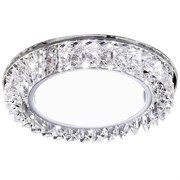 Ambrella Встраиваемый точечный светильник со светодиодной лентой G255 CH хром/прозрачный хрусталь GX53+3W(LED WHITE) G255 CH