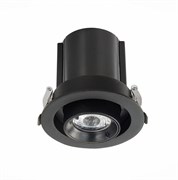ST Luce ST702.348.12 Светильник встраиваемый Черный LED 1*12W 4000K 900Lm Ra80 24° IP20 D90xH92 180-240V ST702.348.12
