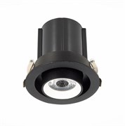 ST Luce ST702.438.12 Светильник встраиваемый Черный LED 1*12W 3000K 900Lm Ra80 24° IP20 D90xH92 180-240V ST702.438.12