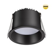 Novotech 359235 SPOT NT23 000 черный Светильник встраиваемый светодиодный IP20 LED 9W 220V 540Лм 3000К TRAN 359235