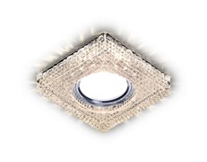 Ambrella Встраиваемый точечный светильник со светодиодной лентой S272 CL/WW хром/прозрачный MR16+3W(LED WARM) S272 CL/WW