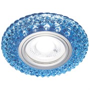 Ambrella Встраиваемый точечный светильник со светодиодной лентой S291 BL/WH хром/голубой MR16+3W(LED WHITE 4200K) S291 BL/WH