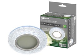 TDM Светильник встраиваемый СВ 03-11 MR16 50Вт G5.3 LED подсветка 3 Вт зеркальный/хром SQ0359-0139