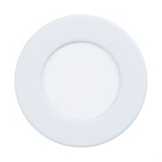 Eglo 99202  Светодиодный встраиваемый светильник FUEVA 5, 2,7W (LED), 86, ET26, IP44, 300lm, 3000K, сталь, белый 99202
