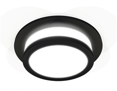 Ambrella Комплект встраиваемого светильника c акрилом XC7622041 SBK/FR черный песок/белый матовый MR16 GU5.3 (C7622, N7121) XC7622041