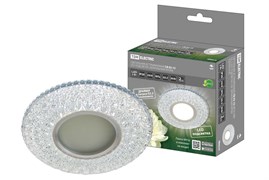 TDM Светильник встраиваемый СВ 03-15 MR16 50Вт G5.3 LED подсветка 3 Вт зеркальный/хром SQ0359-0145