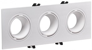 IEK Светильник 4103 встраиваемый 3хMR16 квадрат пласт. белый LT-UVB0-4103-GU05-3-K01