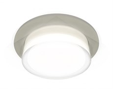 Ambrella Комплект встраиваемого светильника c акрилом XC7623040 SGR/FR/CL серый песок/белый матовый/прозрачный MR16 GU5.3 (C7623, N7160) XC7623040