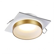 Novotech 370787 SPOT NT21 246 белый/золото Светильник встраиваемый влагозащищенный GU10 9W 220V WATER 370787