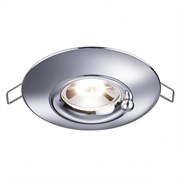 Novotech 370790 SPOT NT21 247 хром Светильник встраиваемый влагозащищенный IP44 GU10 50W 220V WATER 370790