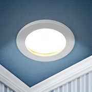 ЭРА Встраиваемый светильник влагозащищенный KL95 WH GX53 IP44 белый Б0055809