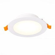 ST Luce ST212.508.10 Светильник встраиваемый Белый LED 1*10W 3000K/4000K/6000K 850Lm Ra80 110° IP20 D118xH55 220-240V ST212.508.10
