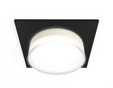 Ambrella Комплект встраиваемого светильника c акрилом XC7632043 SBK/FR/CL черный песок/белый матовый/прозрачный MR16 GU5.3 (C7632, N7160) XC7632043