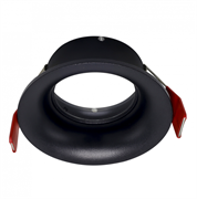 ST LUCE ST257.408.01 Св-к встр. Черный GU10 1*50W  IP65 D93xH53 220V Без ламп ST257.408.01