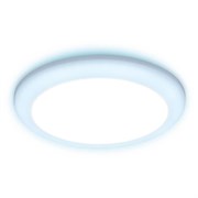 Ambrella Встраиваемый cветодиодный светильник с подсветкой и регулируемым крепежом DCR309 5W+3W 4200K/6400K 85-265V D90*35 DCR309