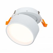 ST LUCE  ST651.538.09 Встраиваемый поворотный светильник Белый LED 1*9W 3000K 720Lm Ra>90 120о IP20 D85xH68 170-240VV ST651.538.09