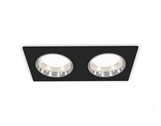 Ambrella Комплект встраиваемого светильника XC6526003 SBK/PSL черный песок/серебро полированное MR16 GU5.3 (C6526, N6112) XC6526003