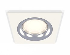 Ambrella Комплект встраиваемого светильника XC7631003 SWH/PSL белый песок/серебро полированное MR16 GU5.3 (C7631, N7012) XC7631003