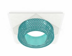 Ambrella Комплект встраиваемого светильника XC7631023 SWH/BL белый песок/голубой MR16 GU5.3 (C7631, N7194) XC7631023