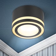 ЭРА Встраиваемый светильник под лампу GX53 DK113 BK черный Б0059788