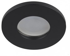 ЭРА Встраиваемый светильник влагозащищенный WR3 BK MR16/GU5.3, IP44, черный Б0054367