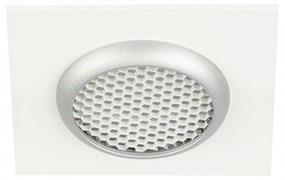 Встраиваемый светильник алюминиевый ЭРА KL110 WH/SL MR16 GU5.3 белый/серебро матовый Б0061532