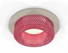 Ambrella Комплект встраиваемого светильника XC7623022 SGR/PI серый песок/розовый MR16 GU5.3 (C7623, N7193) XC7623022