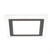Ambrella Встраиваемый cветодиодный светильник с подсветкой DCR394 12W+4W 4200K+4200K 220-240V 195*195*20 (A155*155) DCR394