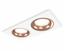 Ambrella Комплект встраиваемого светильника XC7635006 SWH/PPG белый песок/золото розовое полированное MR16 GU5.3 (C7635, N7015) XC7635006