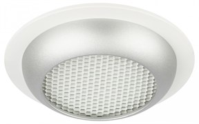 Встраиваемый светильник под лампу GX53 ЭРА KL111 WH/SL белый/серебро матовый Б0061539