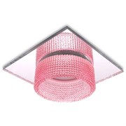 Ambrella Встраиваемый точечный светильник TN356 CH/PI хром/розовый GU5.3+3W (LED COLD) 95*95*45 TN356