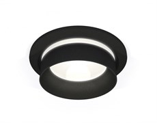 Ambrella Комплект встраиваемого светильника с акрилом XC6513061 SBK/FR черный песок/белый матовый MR16 GU5.3 (C6513, N6229) XC6513061