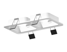 Ambrella Корпус светильника встраиваемый для насадок 70*70mm C7905 SWH белый песок 180*90*H32mm MR16 GU5.3 C7905