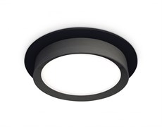 Ambrella Комплект встраиваемого светильника XC8051002 SBK/PBK черный песок/черный полированный GX53 (C8051, N8113) XC8051002