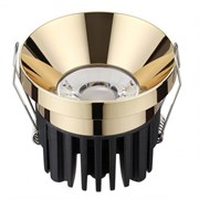Novotech 357909 NT19 088 золото Светильник встраиваемый IP44 LED 3000К 10W 100-265V METIS 357909