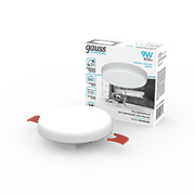 Gauss Светильник встраиваемый Elementary Adjustable Frameless модель FL круг 9W, 800lm, 4000K, Ø85mm, монтаж 55-75, 1/100 9034460209