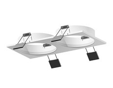 Ambrella Корпус светильника встраиваемый для насадок D70mm C7635 SWH белый песок 180*92*H25mm MR16 GU5.3 C7635