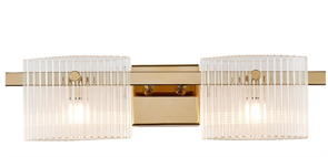 NEWPORT 4530 4532/A gold , Бра , Gold Clear glass L45*H11,7*Sp13,5 cm LED G4 2*5W М0066748
