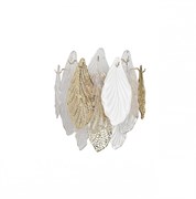 Odeon Light 5052/3W HALL ODL24 507 золото/белый/прозрачный/металл/стекло/фарфор/металл Бра E14 3*40W LACE 5052/3W