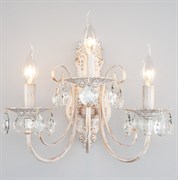 Eurosvet Бра с хрусталем 3305/3  белый с золотом / прозрачный хрусталь 00000065797