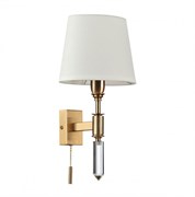 Odeon Light 4894/1W MODERN ODL_EX22 55 бронзовый/белый/ткань Бра с выкл. E14 1*40W LONDON 4894/1W