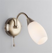 Eurosvet Бра со стеклянным плафоном 30280/1 античная бронза a043218