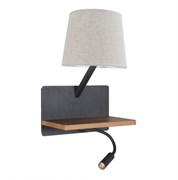 Favourite Бра D190*W285*H420/ 1*E27*40W, excluded + 1*LED*2W, 105LM, 3000K, included, SWITCHER, USB 2896-1W