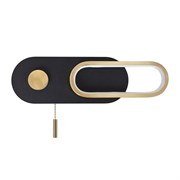 Arte Lamp A2602AP-10BK LUCAS Бра с выкл, черный/золото/металл/акрил A2602AP-10BK