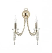 Odeon Light 5063/2W CLASSIC ODL24 537 золото/прозрачный/металл/хрусталь Бра E14 2*40W CAPEL 5063/2W