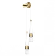 Odeon Light 5043/24WL L-VISION ODL24 301 глянц.золото/прозрачный/металл/стекло Бра LED 24W 3000K 2536Лм LUMP 5043/24WL