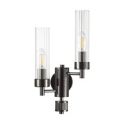 Lumion 5275/2W CLASSI LN23 черный хром Бра E14 2*40W 220V KAMILLA 5275/2W