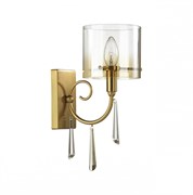 Odeon Light 4886/1W HALL ODL_EX23 41 бронзовый/янтарн./металл/стекло Бра E14 1*40W NICOLE 4886/1W