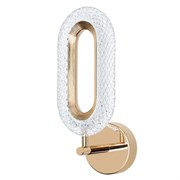 Arte Lamp A2489AP-1GO OVALE Бра золото/пластик прозрачный A2489AP-1GO